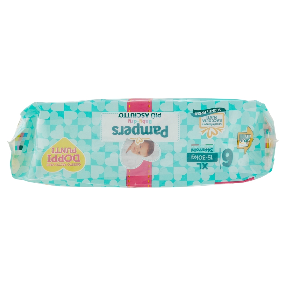 Pampers Baby-dry 6 XL 17+17 pz